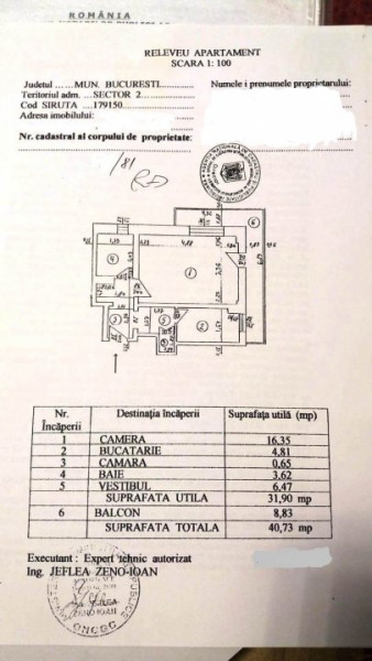 Vanzare garsoniera spatioasa, zona Stefan cel Mare-Bucur Obor
