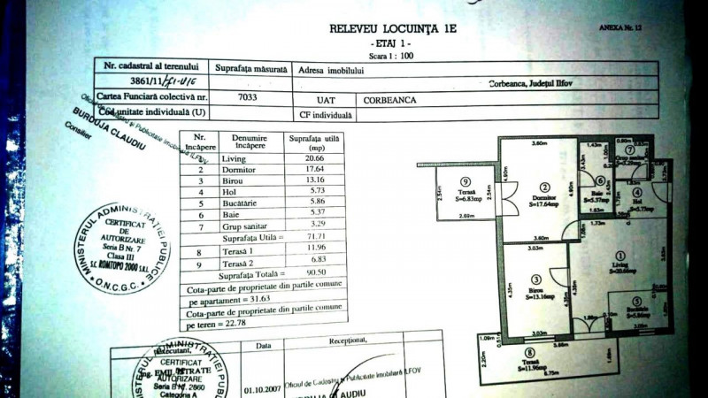 Vanzare apartament 3 camere in Corbeanca, complex North Point  