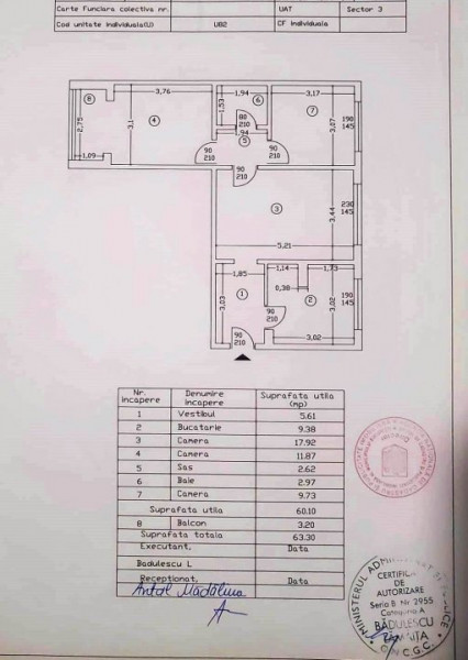 Vanzare apartament 3 camere renovat, centrala si loc de parcare, Titan