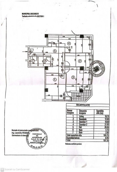 Vanzare apartament 100 mp in Dorobanti, bloc 2006