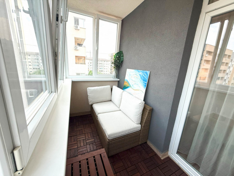 2 camere superb amenajat, complet mobilat/utilat,2 balcoane,parcare, Metalurgiei