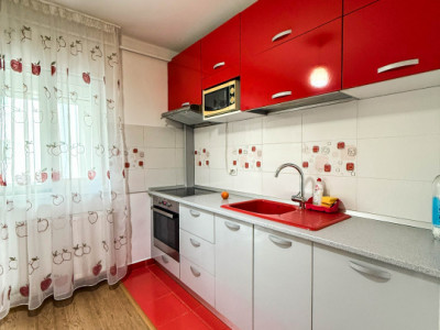 2 camere Popesti-Leordeni – mobilat, utilat modern, balcon închis