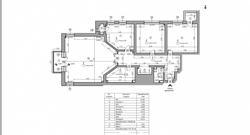 Inchiriere apartament trei camere langa Herastrau