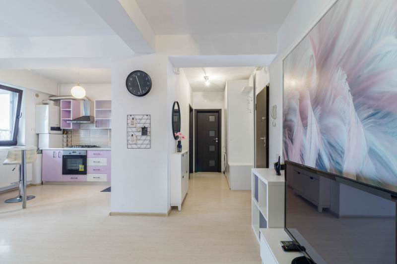 De vanzare Apartament 2 cam, complet mobilat modern, curat – Sisești, bloc nou