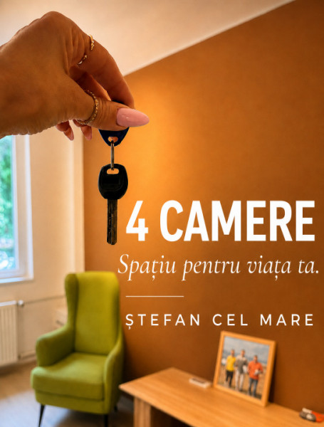 4 camere de vânzare | 550 m metrou Obor | Etaj 1 | Zonă liniștită